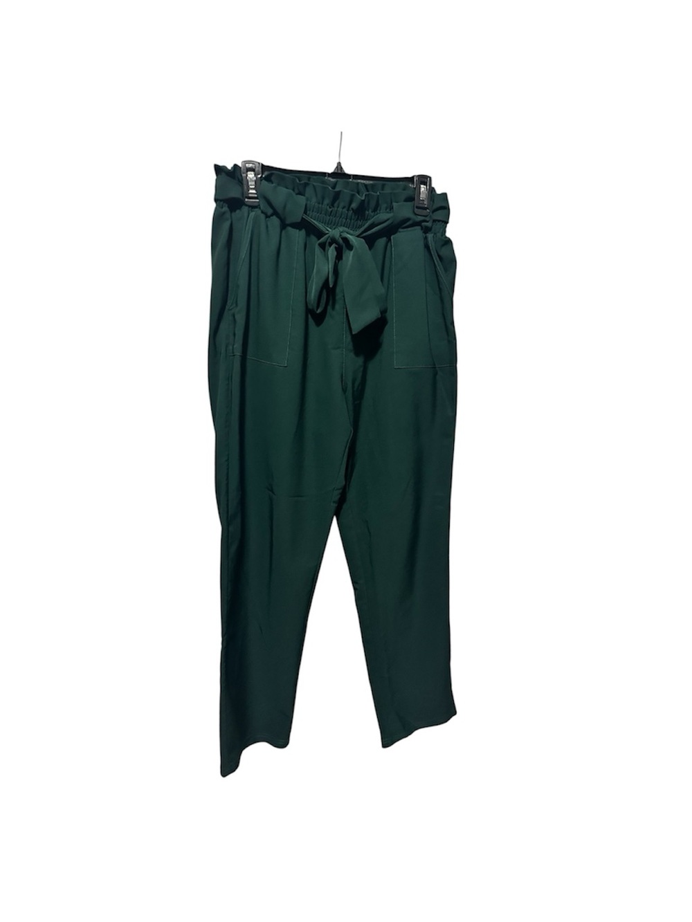 Grace Karin Dark Green Elastic Waist Dress Pants XL